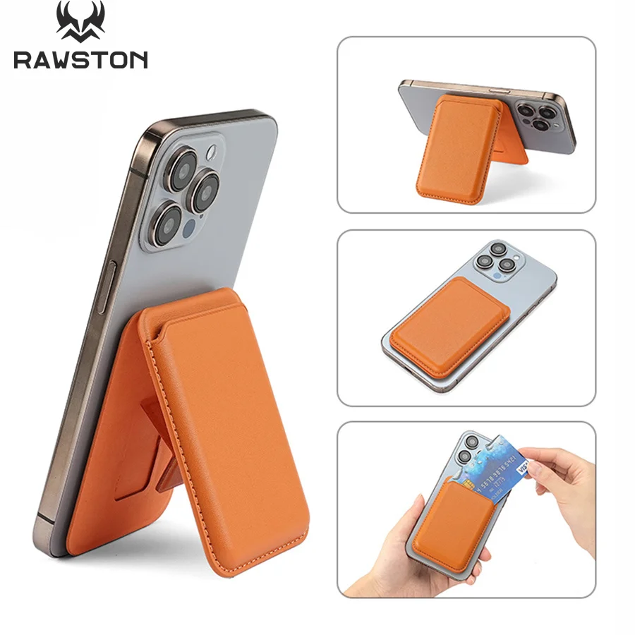 Phone Accessories Hippers - Kickstand Magnetic Leather Wallet Case for