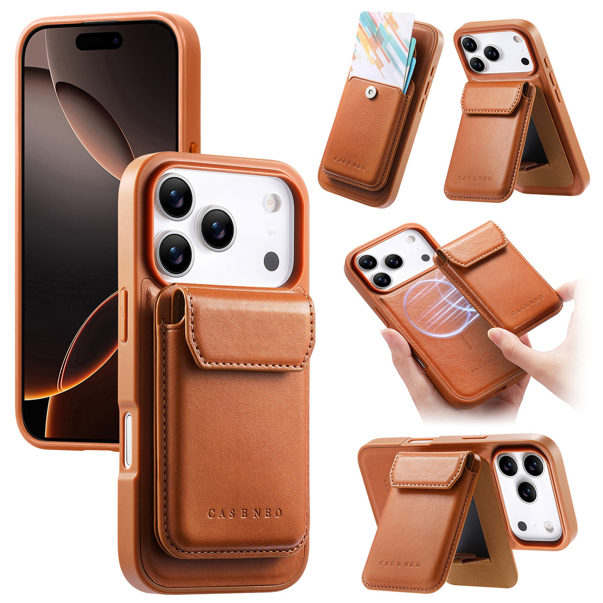 Phone Accessories Hippers - Detachable Magnetic 2 in 1 Leather