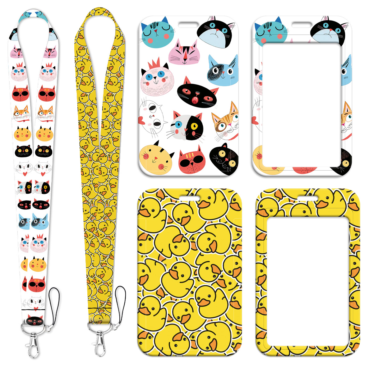 Phone Accessories For Boys - Funny Cat Card Holder Cartoon Duck