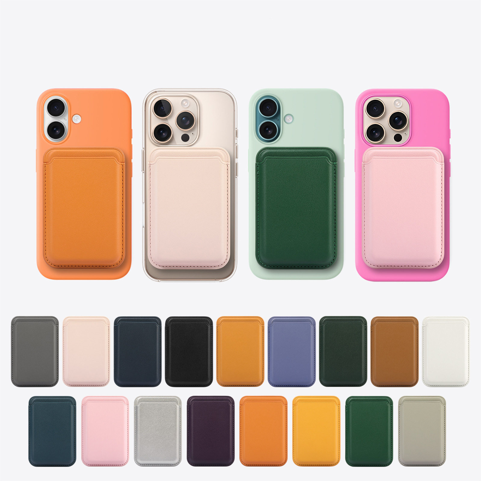Phone Accessories Items - Strong Magnetic For Magsafe Leather Wallet