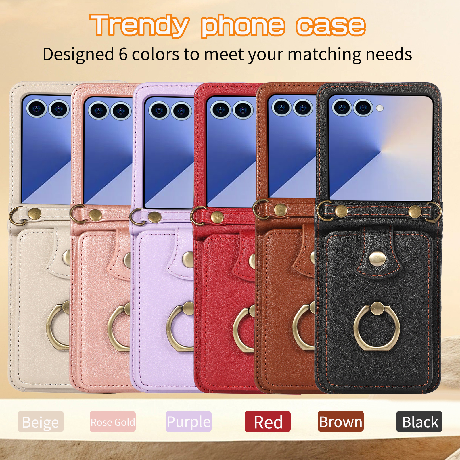 Leather Wallet Phone Case for  - Phone Accessories Hippers บทวิจารณ์และราคา
