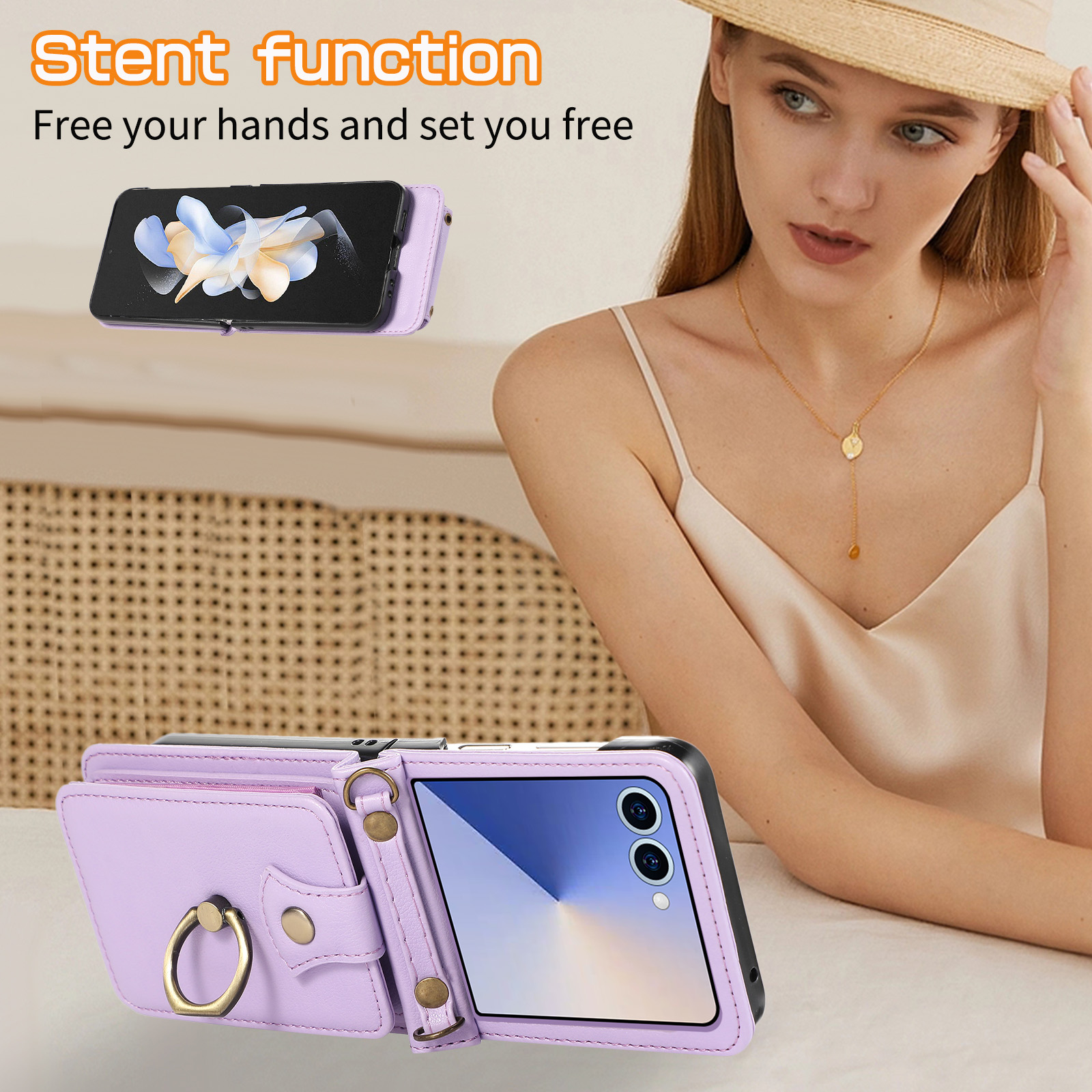 Leather Wallet Phone Case for  - Phone Accessories Hippers บทวิจารณ์และราคา