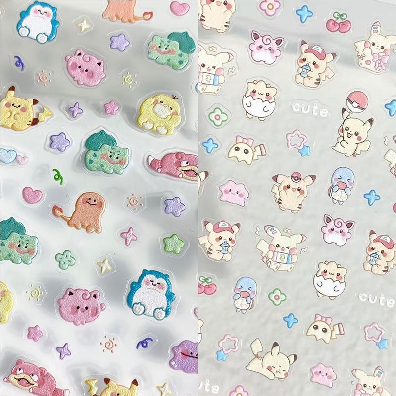 Pokémon Nail Stickers cute car - Phone Accessories China บทวิจารณ์และราคา