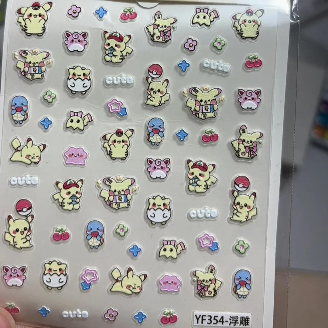 Pokémon Nail Stickers cute car - Phone Accessories China บทวิจารณ์และราคา