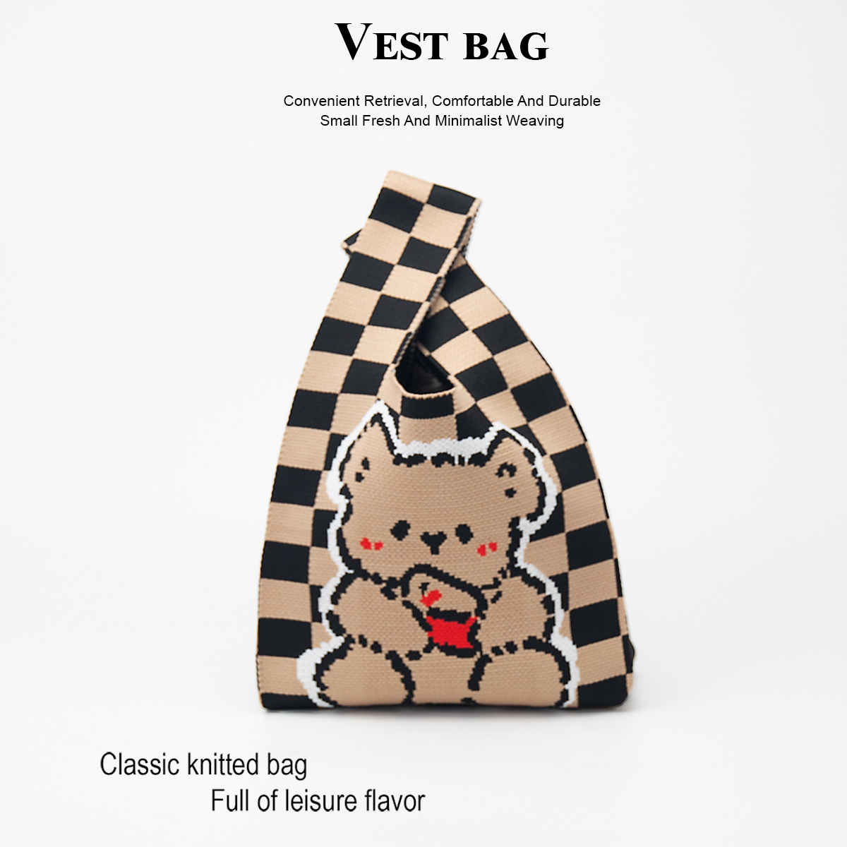 Cute Knitted Handbag for Girls - Phone Accessories China บทวิจารณ์และราคา