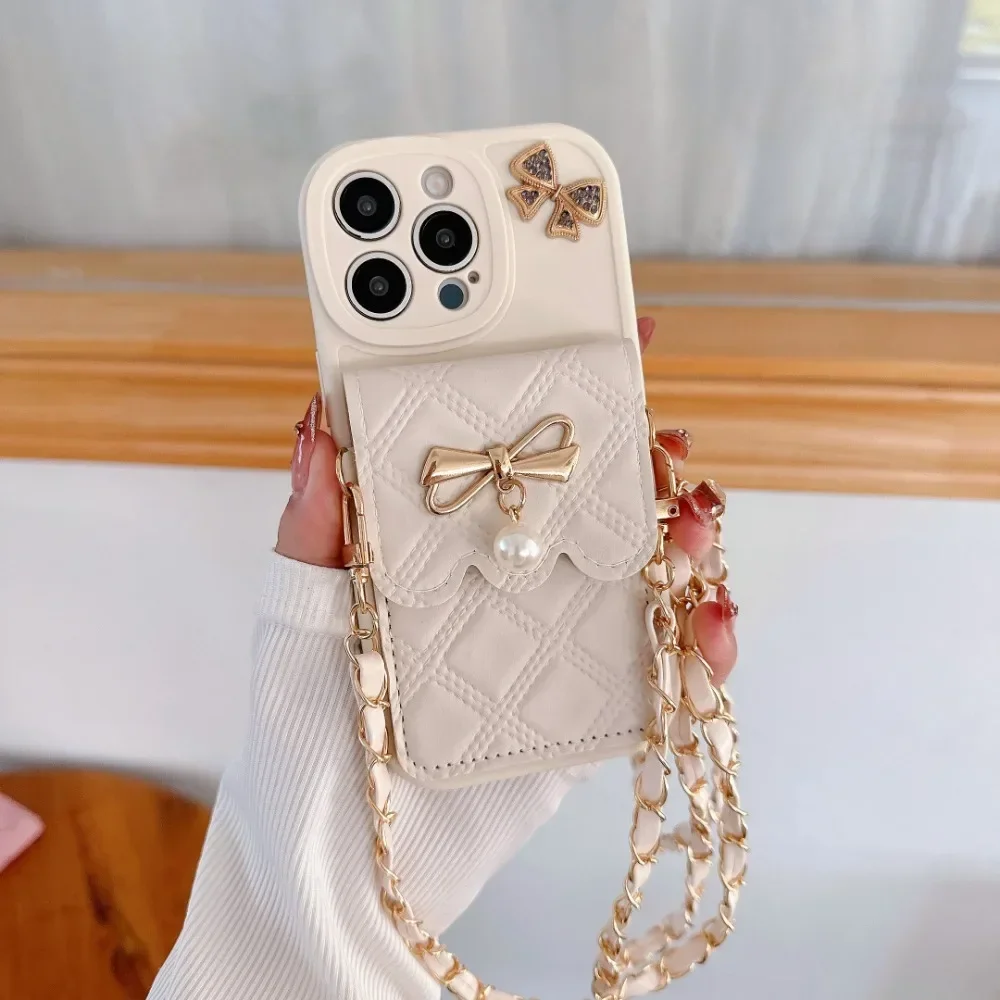 3D Bowknot Crossbody Card Hold - Phone Accessories Hippers บทวิจารณ์และราคา