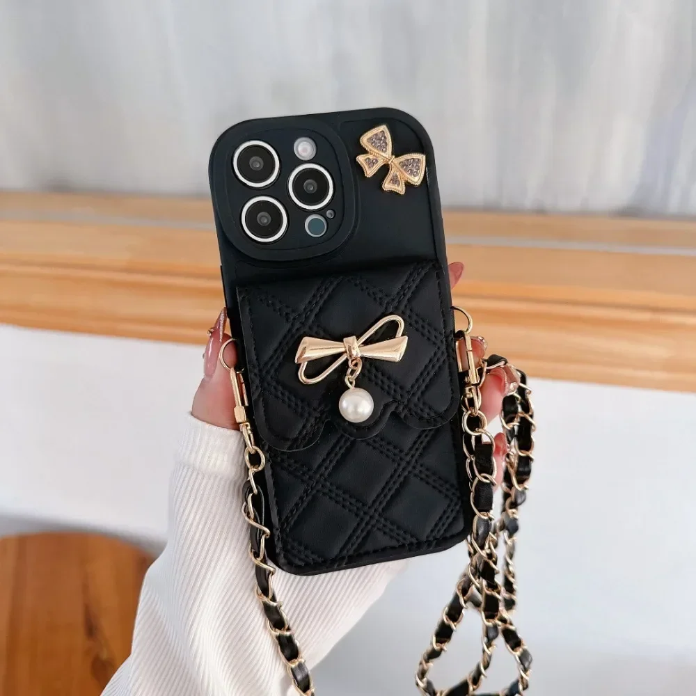 3D Bowknot Crossbody Card Hold - Phone Accessories Hippers บทวิจารณ์และราคา