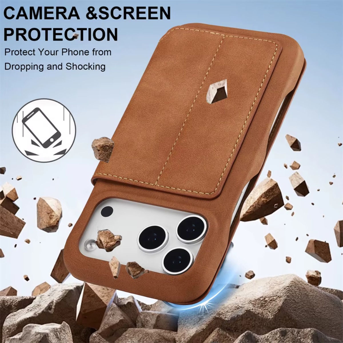 Leather Wallet Magnetic Flip C - Phone Accessories Hippers บทวิจารณ์และราคา