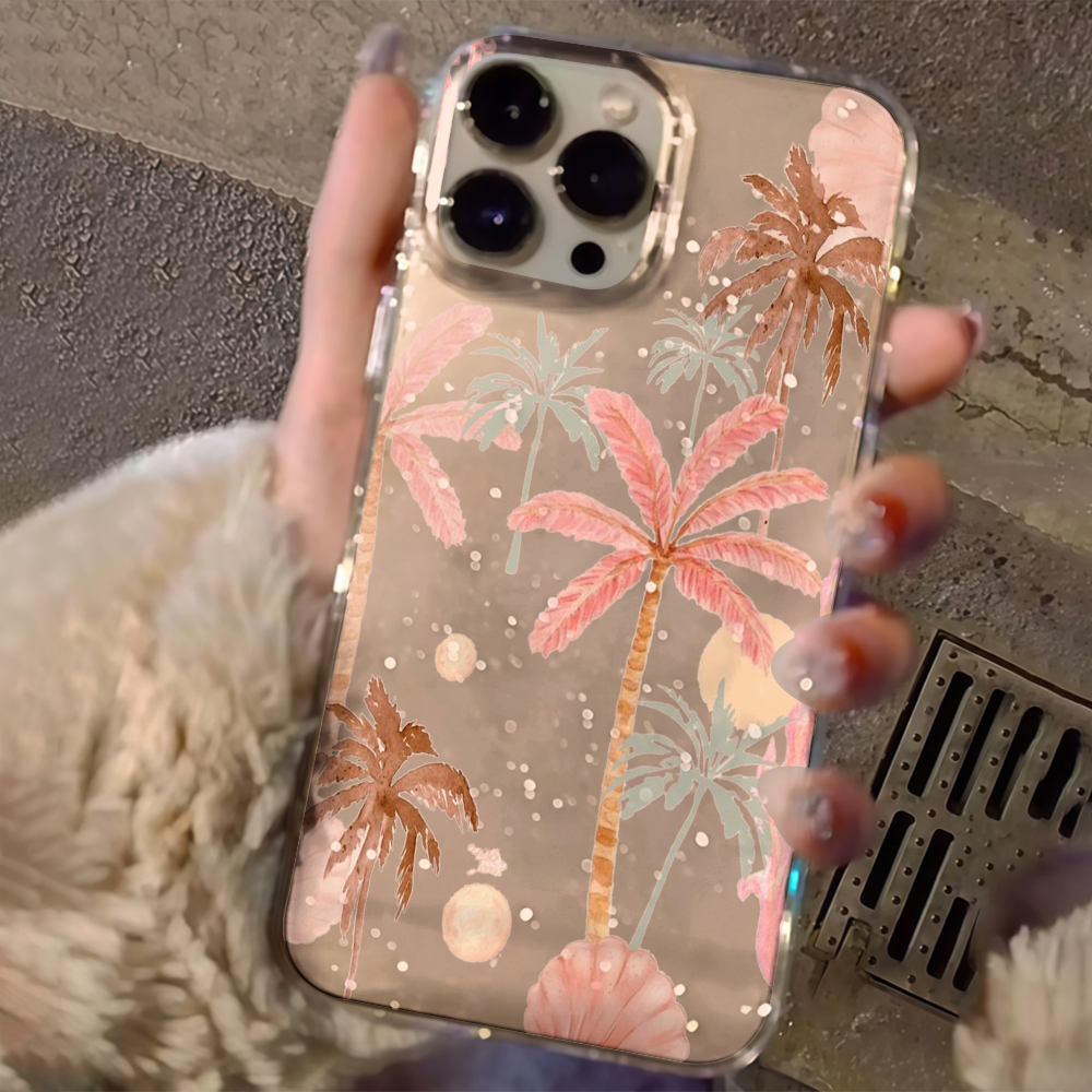 Beach coconut trees Clear Glit - Phone Accessories List บทวิจารณ์และราคา