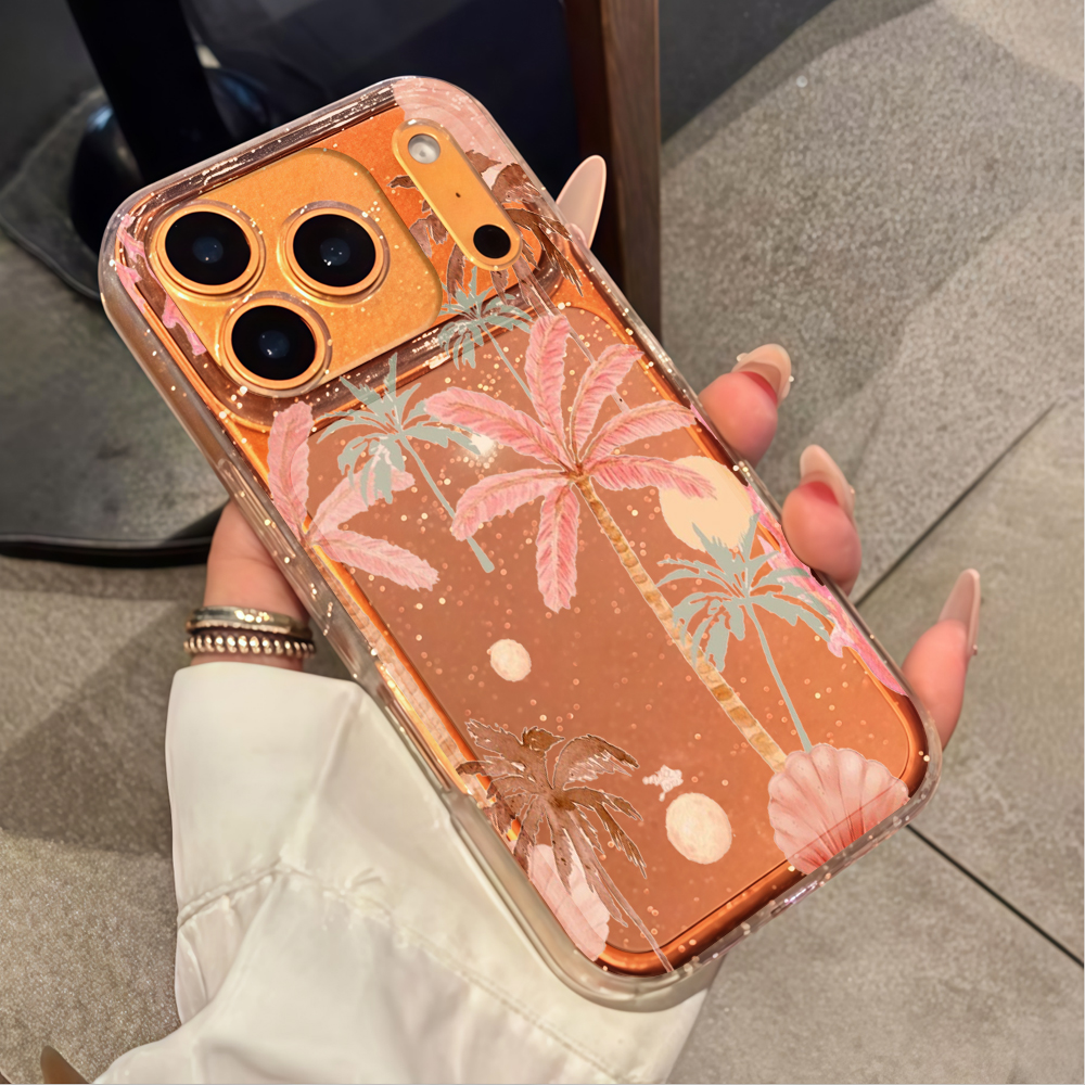 Beach coconut trees Clear Glit - Phone Accessories List บทวิจารณ์และราคา