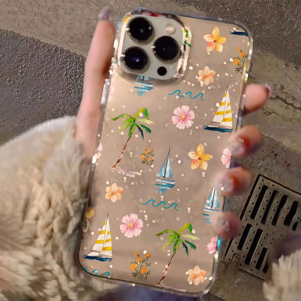 Beach coconut trees Clear Glit - Phone Accessories List บทวิจารณ์และราคา