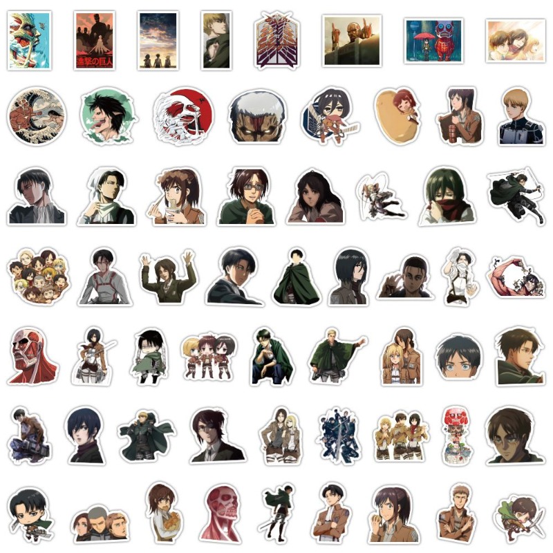 60Pcs Attack on Titan Anime St - Phone Accessories Items บทวิจารณ์และราคา