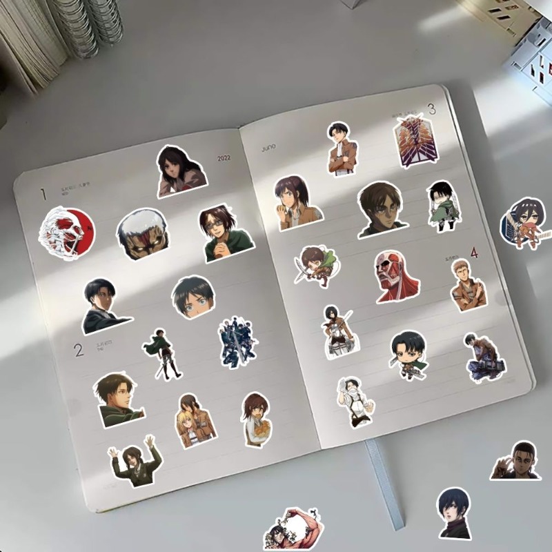 60Pcs Attack on Titan Anime St - Phone Accessories Items บทวิจารณ์และราคา