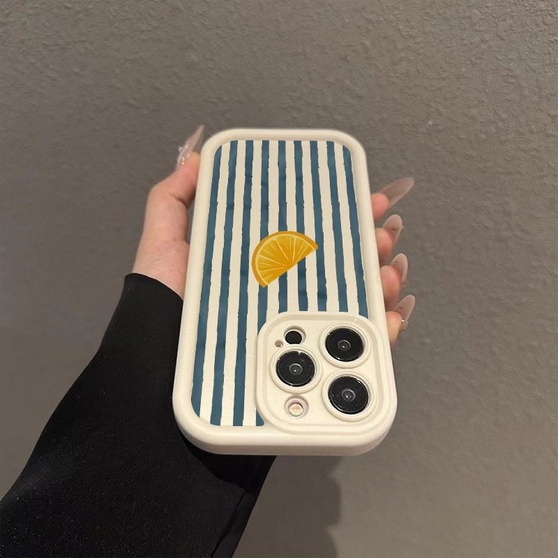 Striped Lemon Slice Pattern Ph - Phone Accessories List บทวิจารณ์และราคา