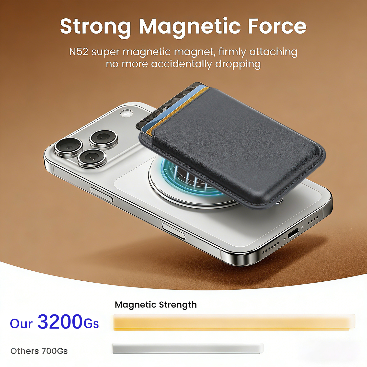 Magnetic Cards Holder Bag For  - Phone Accessories Hippers บทวิจารณ์และราคา
