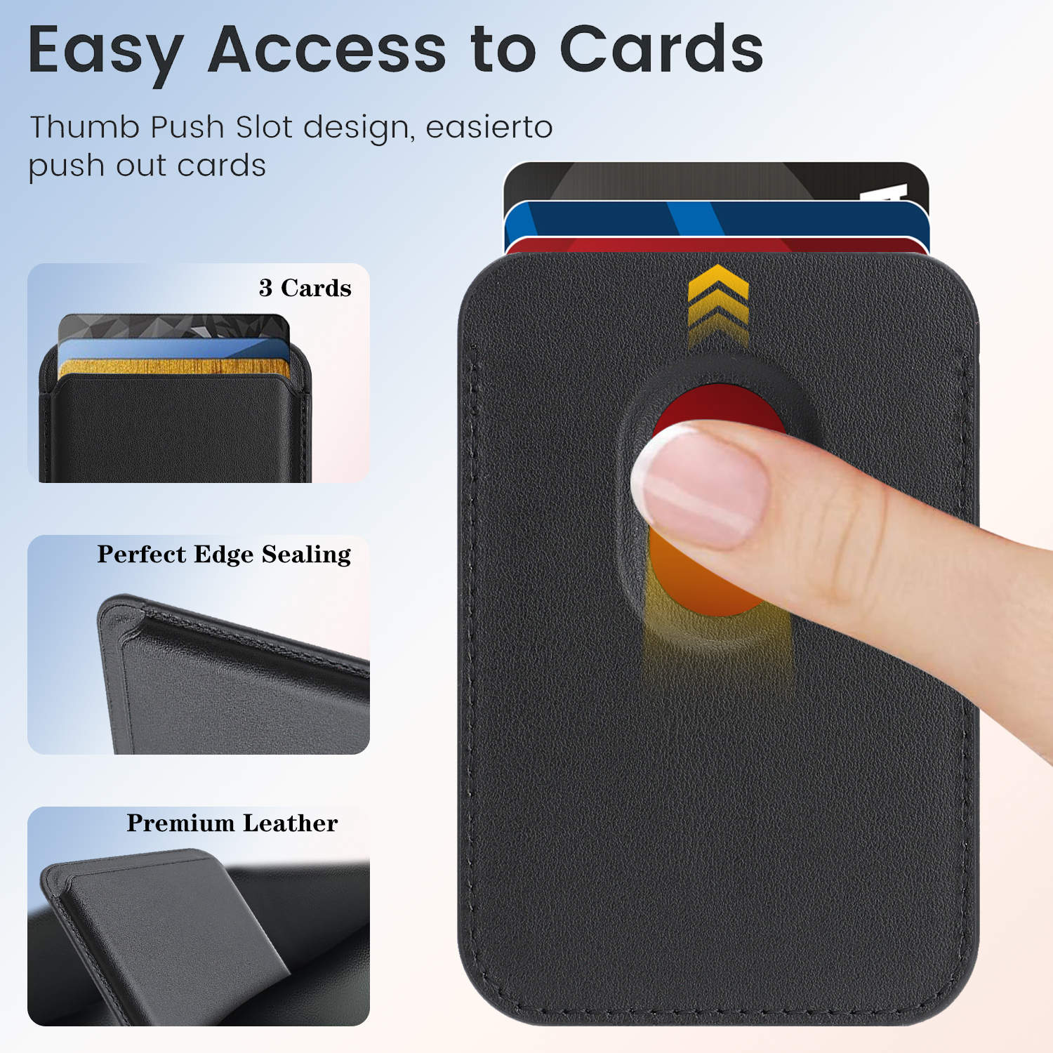 Magnetic Cards Holder Bag For  - Phone Accessories Hippers บทวิจารณ์และราคา