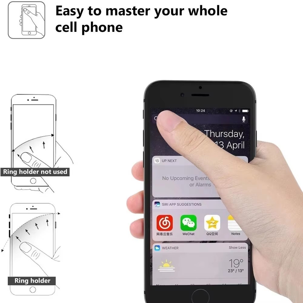 Finger Ring Mobile Phone Holde - Phone Accessories Items บทวิจารณ์และราคา
