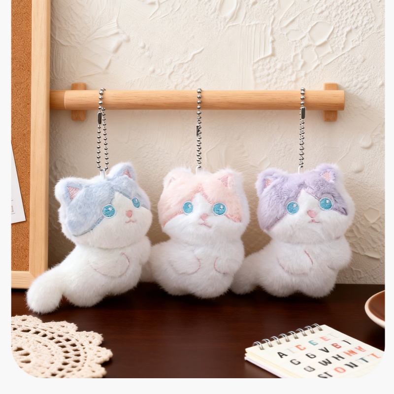  Cute Calico Cat Plush Keychai - Phone Accessories China บทวิจารณ์และราคา