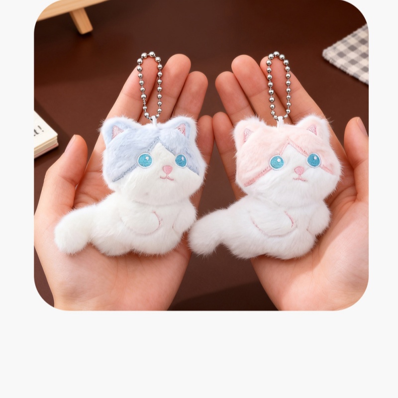  Cute Calico Cat Plush Keychai - Phone Accessories China บทวิจารณ์และราคา