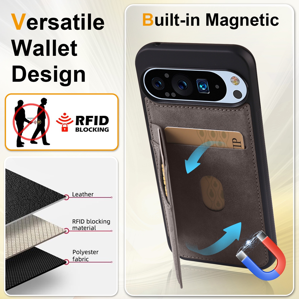 Business Sle Leather RFID Magn - Phone Accessories Hippers บทวิจารณ์และราคา