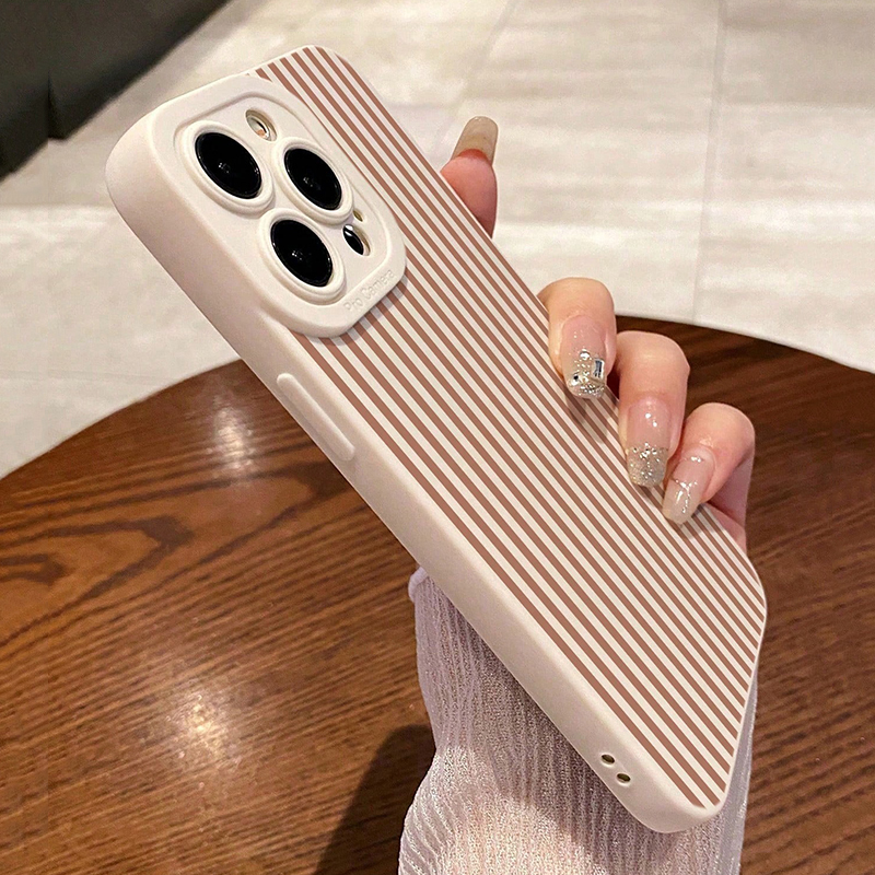 Pink Striped Painted Anti-Drop - Phone Accessories List บทวิจารณ์และราคา
