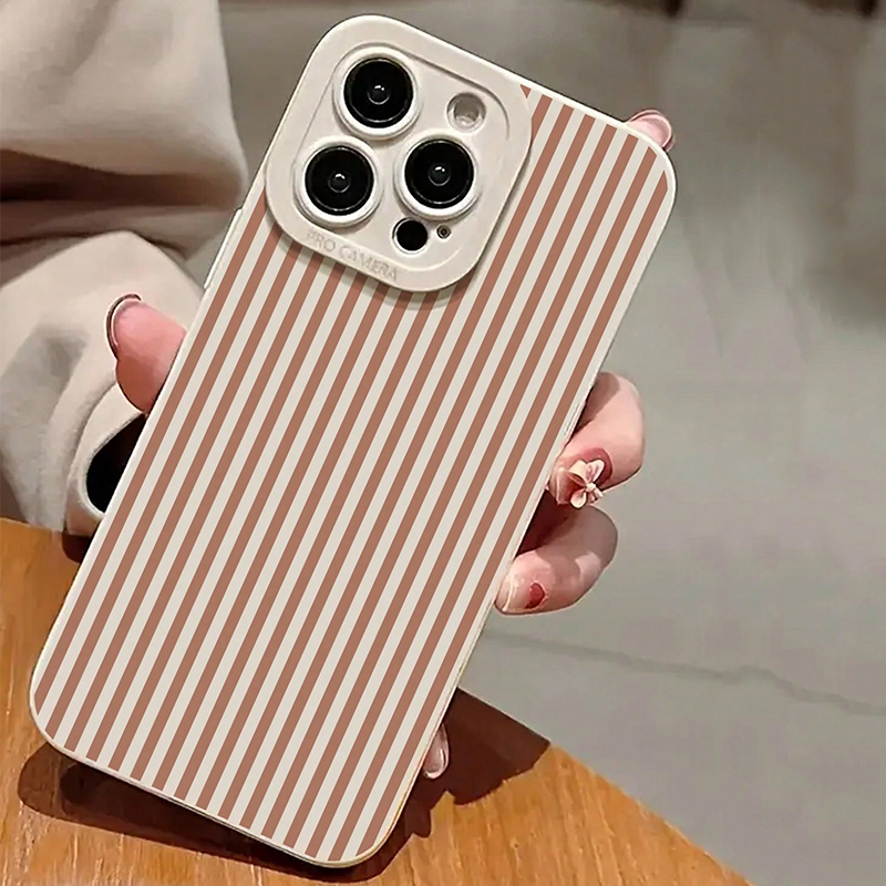 Pink Striped Painted Anti-Drop - Phone Accessories List บทวิจารณ์และราคา