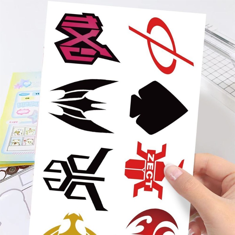 60 Sheets Kamen Rider Logo Sti - Phone Accessories Items บทวิจารณ์และราคา