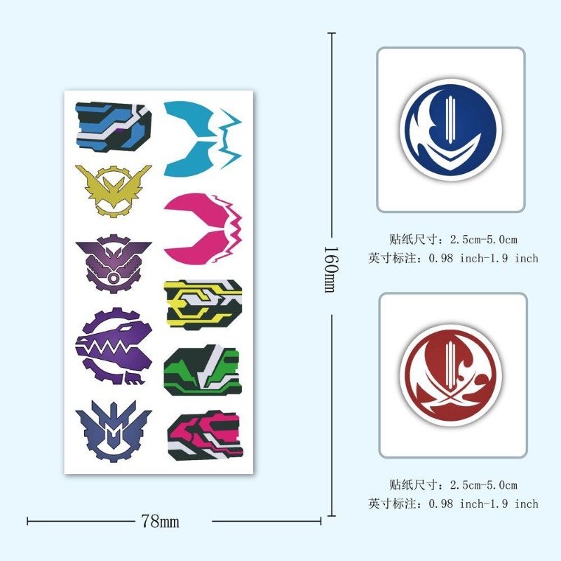 60 Sheets Kamen Rider Logo Sti - Phone Accessories Items บทวิจารณ์และราคา